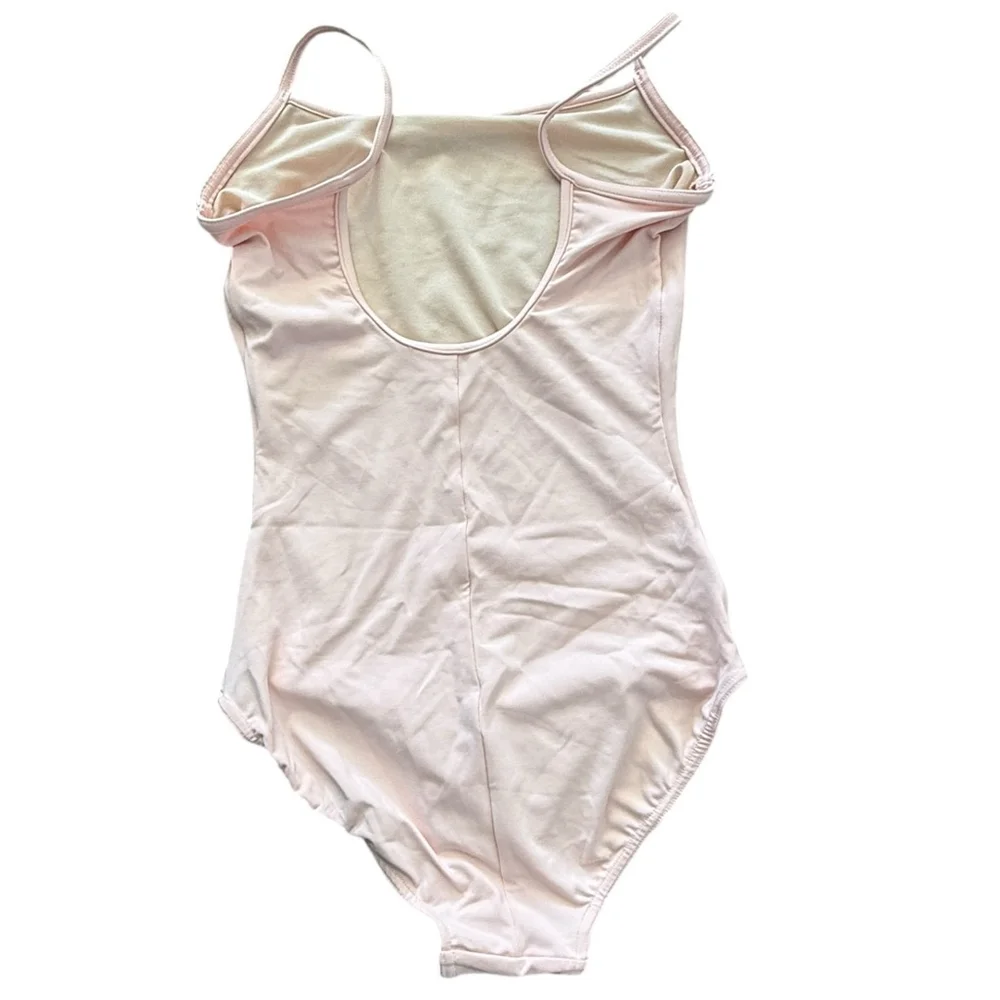 Bloch Pink Ballet Leotard S Camisole Open Back Dance - Picture 3 of 5